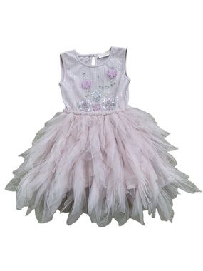 Tutu Du Monde Size 18-24 Months Light Pink Purple Tulle Sequin Twirl Dress
